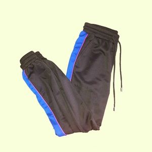 Blue And Pink Track Harem Pants